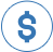 Dollar sign icon