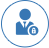 Secure customer login icon
